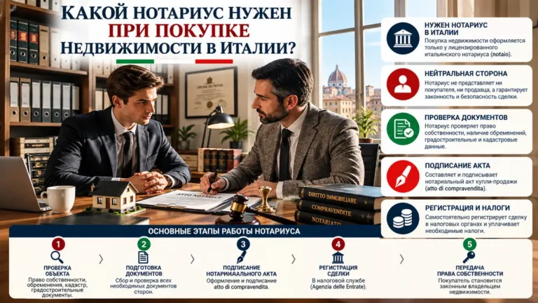 Какой нотариус нужен при покупке недвижимости в Италии?