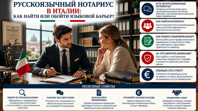 Русскоязычный нотариус в Италии: как найти или обойти языковой барьер?