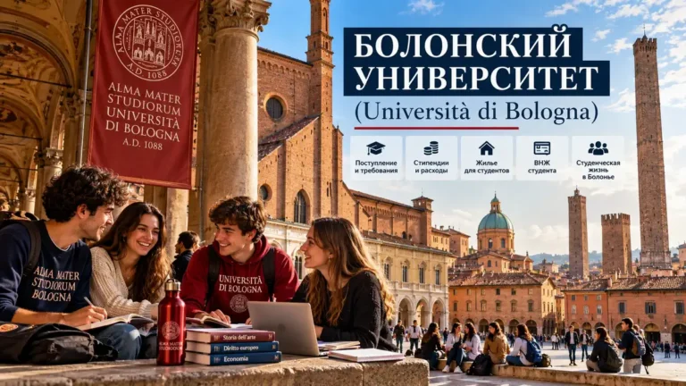 Болонский университет (Università di Bologna): поступление, стипендии, жилье и студенческая жизнь ВНЖ студента
