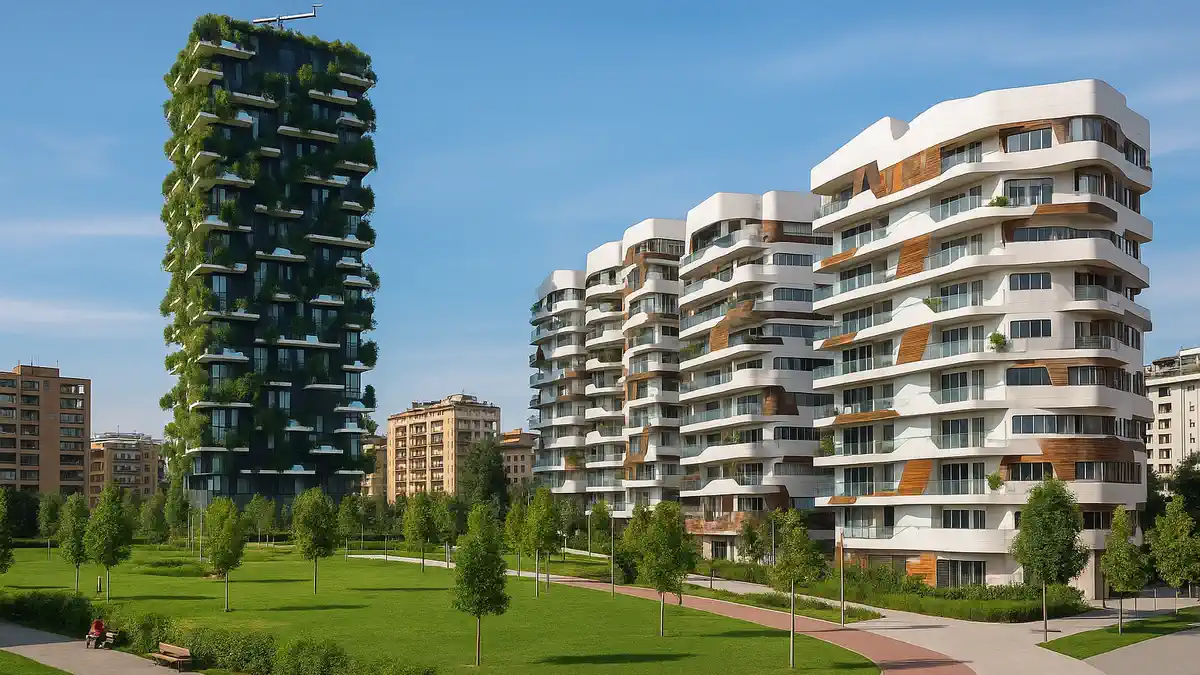 Современные жилые здания в районе CityLife, Милан​