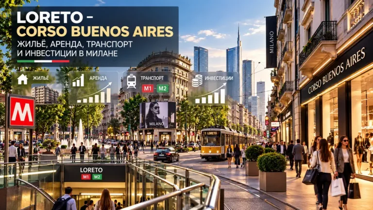 Loreto - Corso Buenos Aires: жильё, аренда, транспорт и инвестиции в Милане