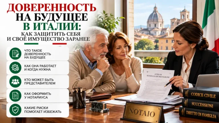 Доверенность на будущее в Италии: как защитить себя и своё имущество заранее