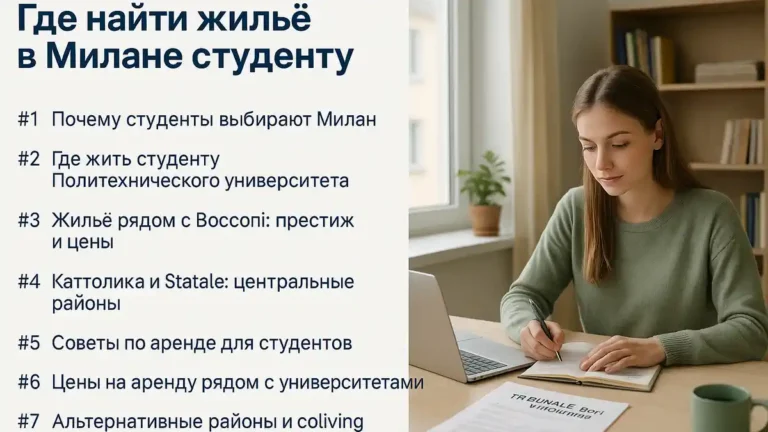 Милан для студентов: где выгодно снимать жильё рядом с вузами