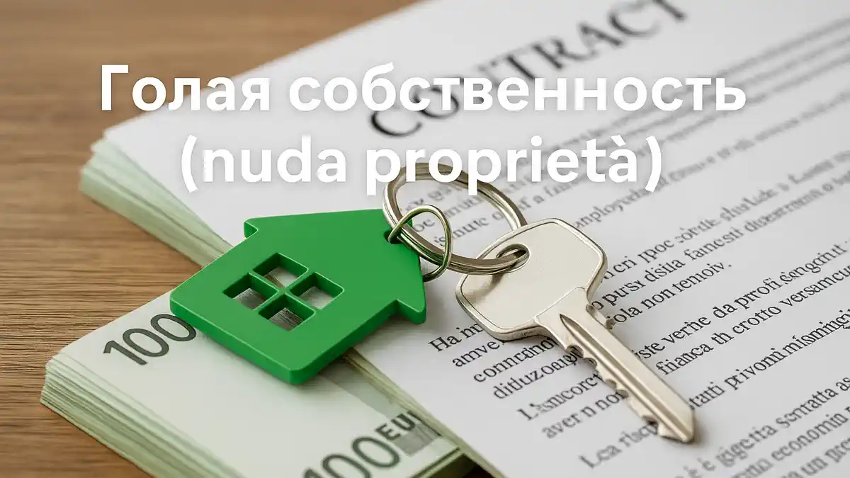 Пожилая пара продаёт дом с правом проживания в Италии nuda proprietà