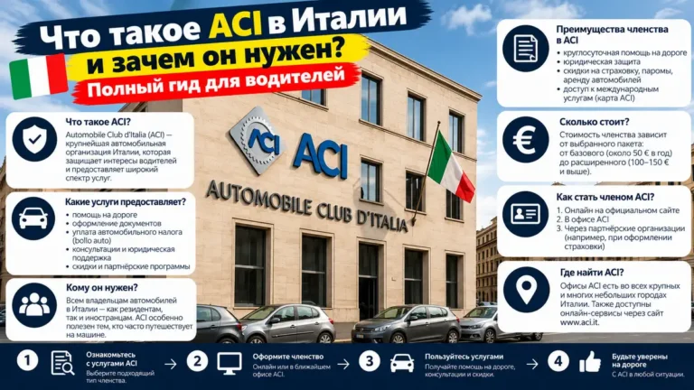 Что такое ACI в Италии и зачем он нужен полный гид для водителей