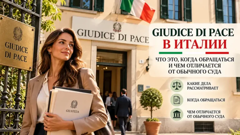 Giudice di Pace в Италии: что это, когда обращаться и чем отличается от Tribunale