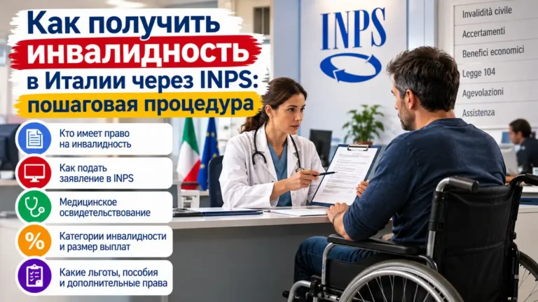 Как получить инвалидность в Италии через INPS: пошаговая процедура