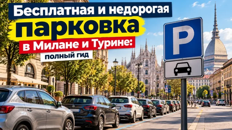 Бесплатная и недорогая парковка в Милане и Турине: гид 2025 года
