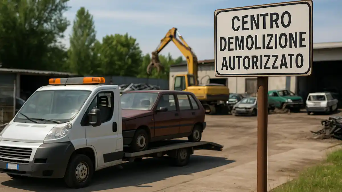 Утилизация старого автомобиля в Италии: процесс сдачи машины в центр demolizione и получение бонуса
