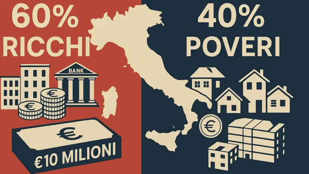 График неравенства богатства в Италии 2025 года