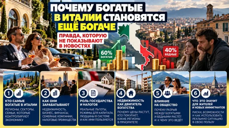 Почему богатые в Италии становятся ещё богаче: правда, которую не показывают в новостях