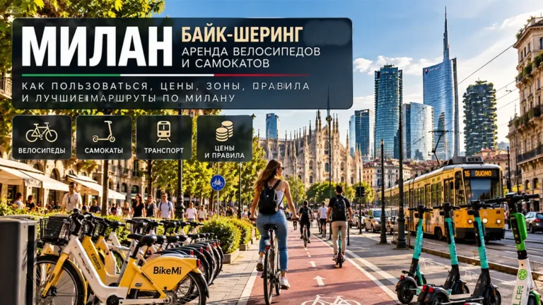 Аренда велосипедов и самокатов в Милане в 2026 году: BikeMi, цены и правила