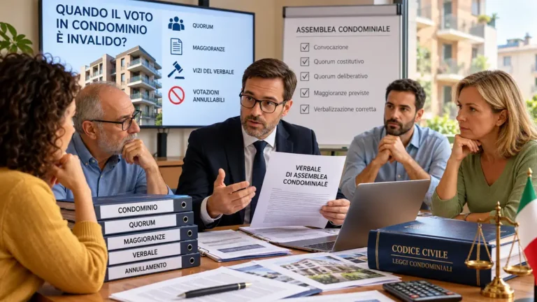 Quorum и голосование в condominio: когда решение assemblea недействительно