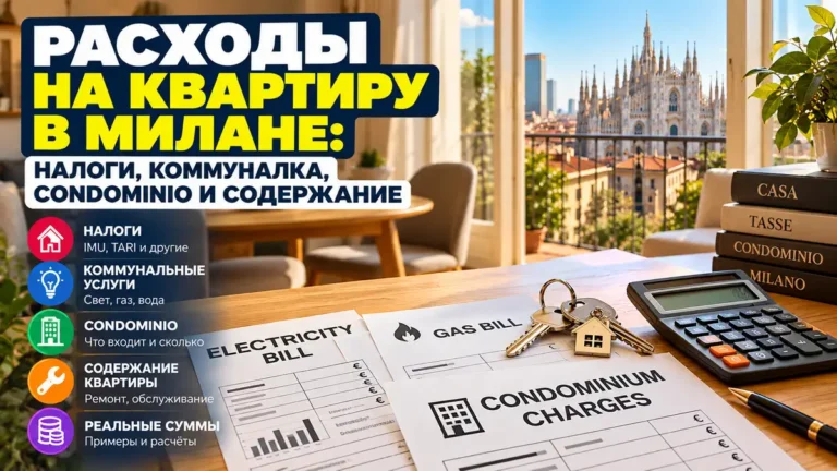 Расходы на квартиру в Милане: налоги, коммуналка, condominio и содержание