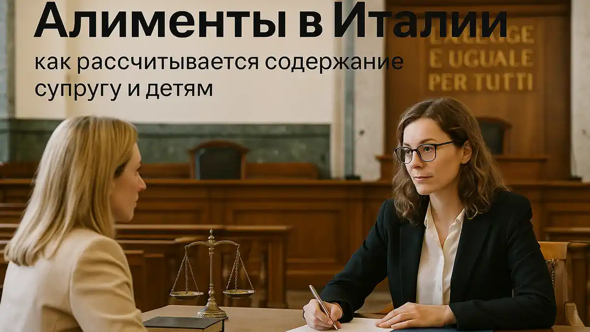 Юридическая консультация по алиментам в Италии