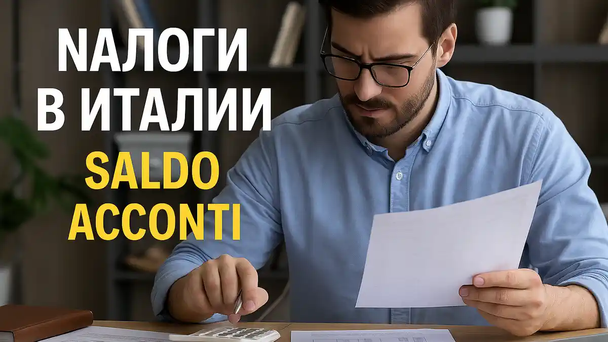 Налоги в Италии saldo и acconti как работают авансовые платежи