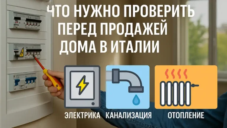 Что нужно проверить перед покупкой или продажей недвижимости в Италии: канализация, электрика, отопление