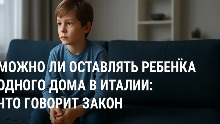 Можно ли оставлять ребёнка одного дома в Италии: что говорит закон
