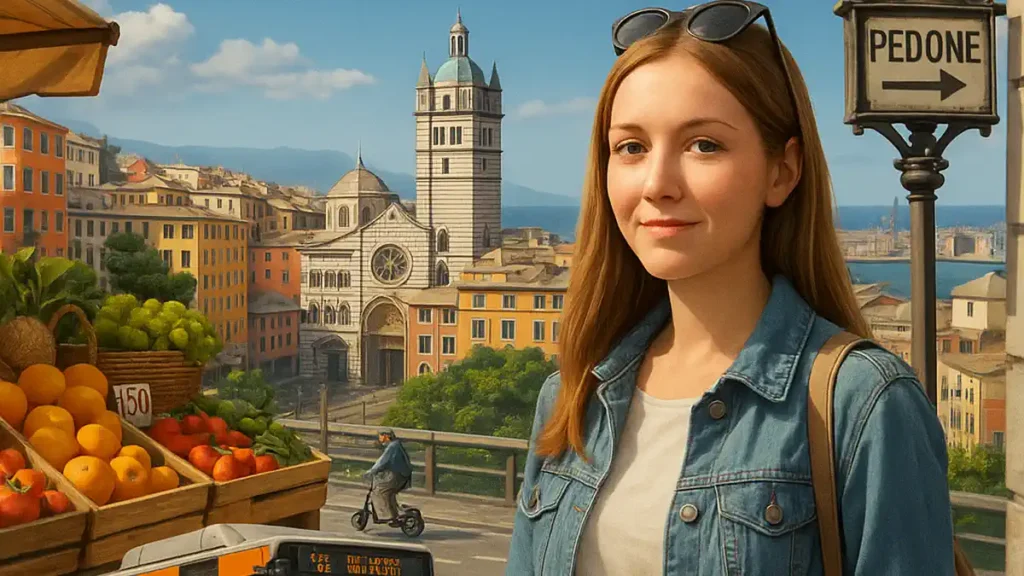 Русскоязычная эмигрантка в Генуе: вид на город, рынок, транспорт и повседневная жизнь