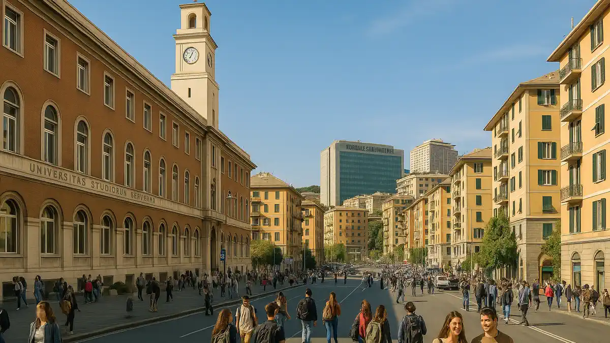 Π Π°ΠΉΠΎΠ½ San Martino Π² ΠΠ΅Π½ΡΠ΅ ΡΠ½ΠΈΠ²Π΅ΡΡΠΈΡΠ΅Ρ ΠΈ ΠΆΠΈΠ»ΡΠ΅ Π΄ΠΎΠΌΠ° ΠΠ°Π½ΠΎΡΠ°ΠΌΠ° ΡΠ°ΠΉΠΎΠ½Π° San Martino Π² ΠΠ΅Π½ΡΠ΅ Ρ ΡΠ½ΠΈΠ²Π΅ΡΡΠΈΡΠ΅ΡΡΠΊΠΈΠΌΠΈ ΠΊΠΎΡΠΏΡΡΠ°ΠΌΠΈ, Π±ΠΎΠ»ΡΠ½ΠΈΡΠ΅ΠΉ ΠΈ ΠΆΠΈΠ»ΡΠΌΠΈ Π΄ΠΎΠΌΠ°ΠΌΠΈ