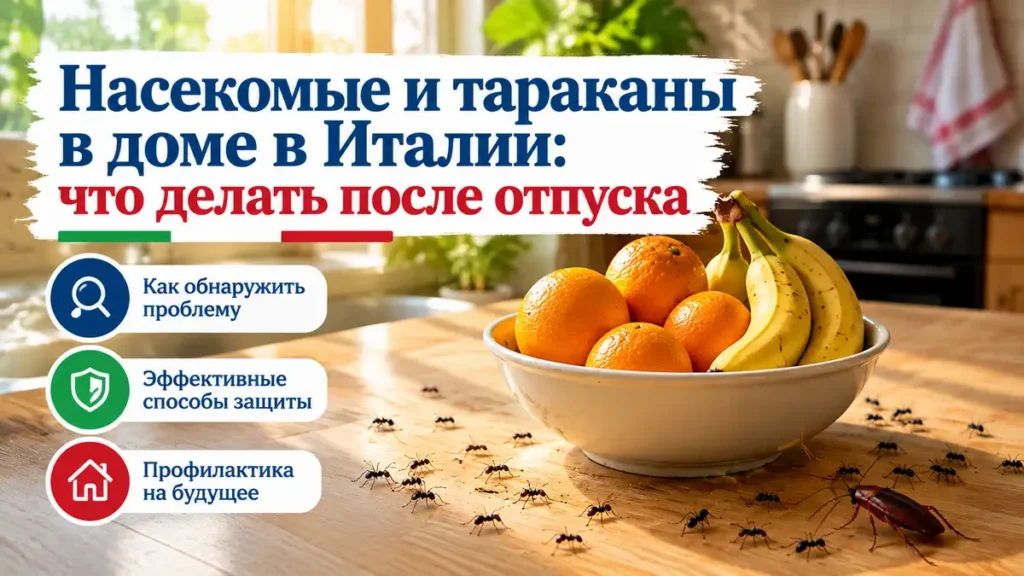 Тараканы и муравьи в Италии: советы, профилактика и цены дезинсекции →