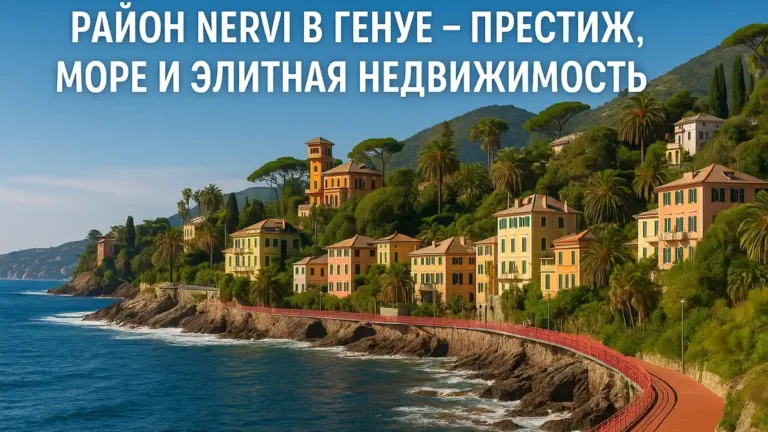 Район Nervi в Генуе престиж, море и элитная недвижимость
