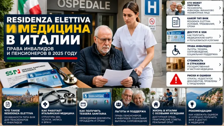 Residenza Elettiva, инвалидность и SSN в Италии: что решил Конституционный суд в 2026 году