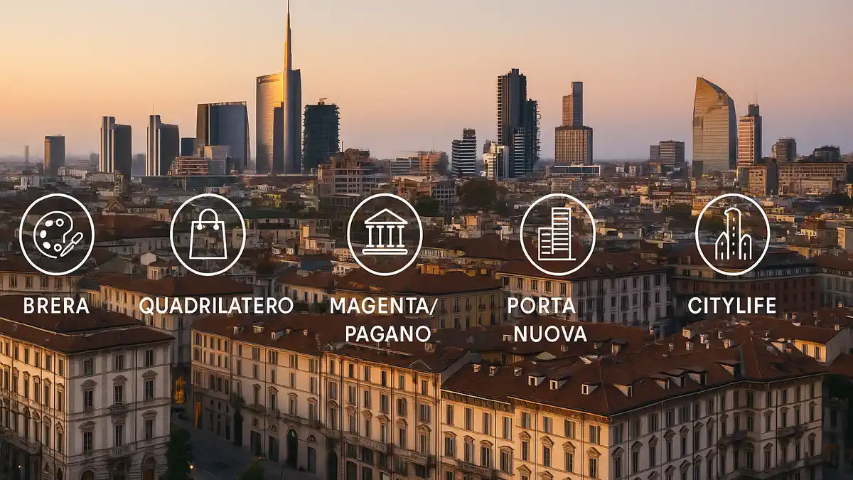 Элитные районы Милана 2025 — Brera, CityLife, Quadrilatero, Magenta/Pagano, Porta Nuova