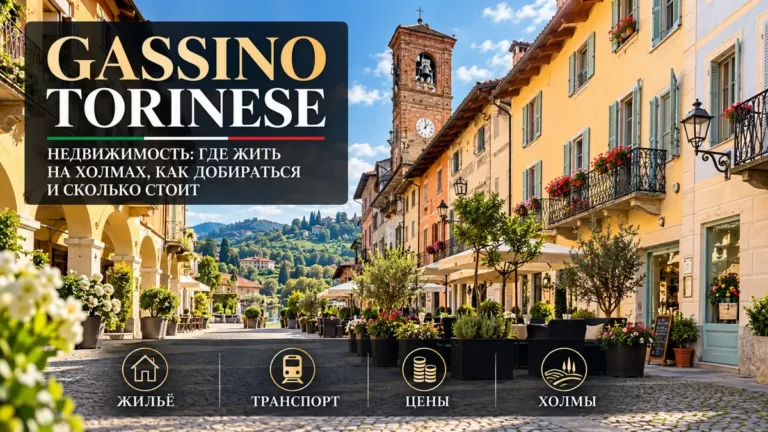 Недвижимость в Gassino Torinese: цены, дома и жизнь рядом с Турином