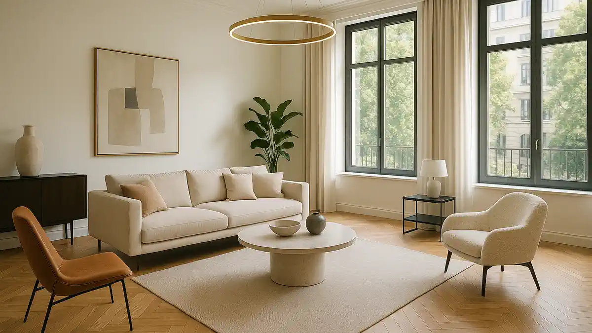 Rénovation de luxe d’un appartement à Turin avec marbre et design italien