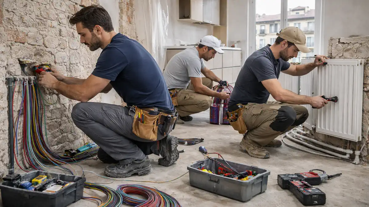 Инженерные работы при ремонте недвижимости в Италии: электрика, сантехника, отопление и технические системы