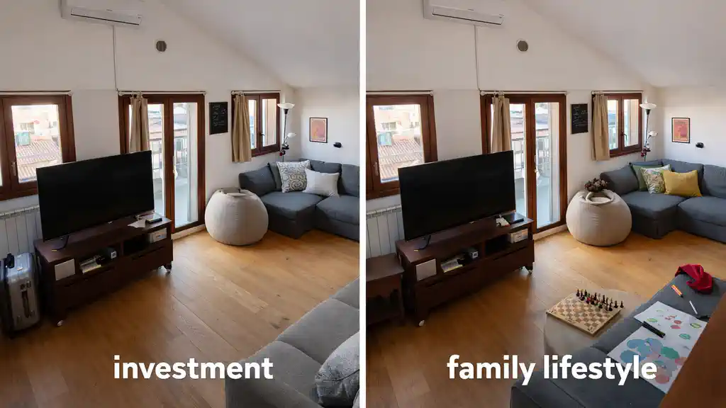 гостиная в квартире в San Salvario Турин