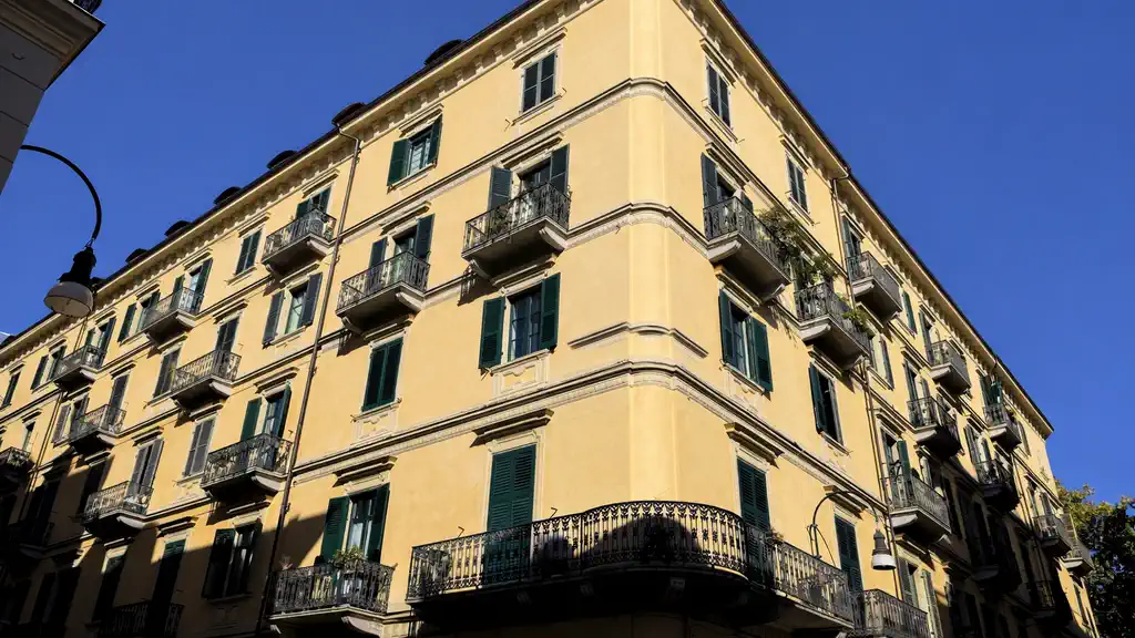 гостиная в квартире в центре Турина