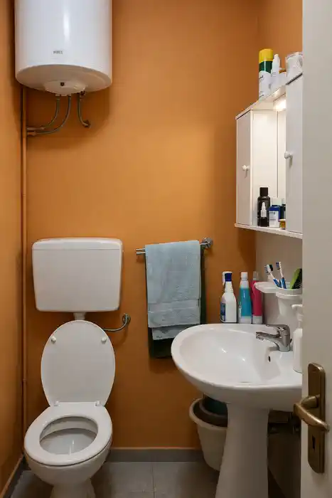 ванная комната в квартире для аренды студентам Турин