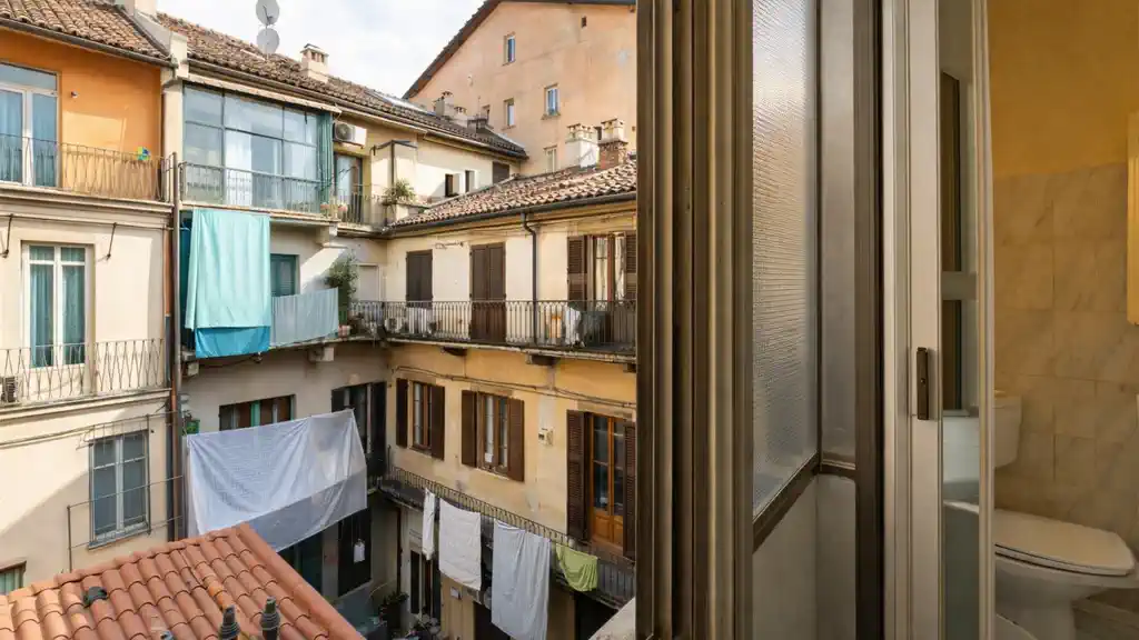 вид из окна или двор в San Salvario Турин