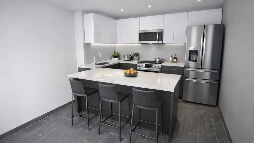 пример компактного open space в проекте Vanchiglia Турин