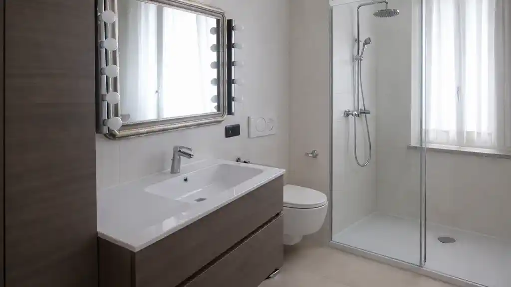 ванная комната в квартире рядом с Cit Turin