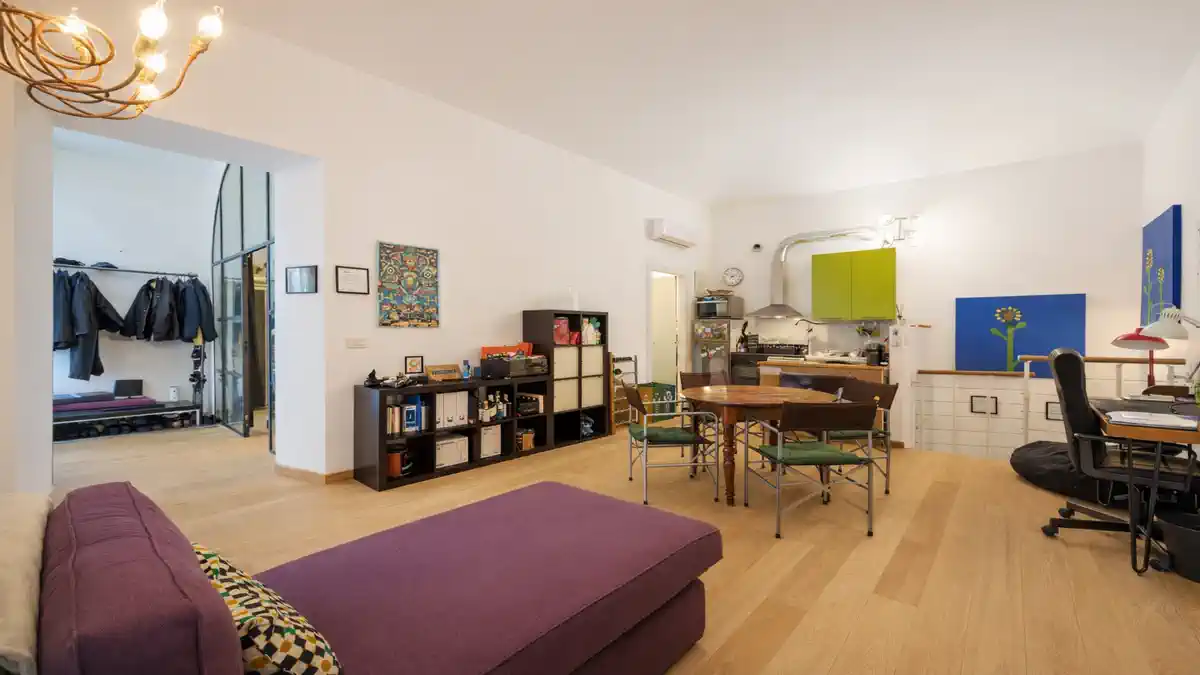 жилая зона квартиры в районе San Donato в Турине