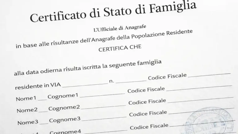Справка о составе семьи в Италии: как получить Certificato di Stato di Famiglia и когда он нужен