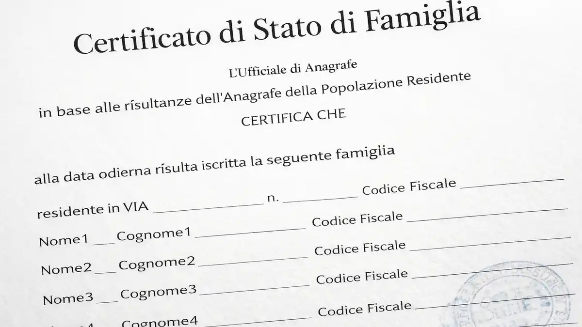 Certificato di Stato di Famiglia в Италии или Справка о составе семьи онлайн через ANPR