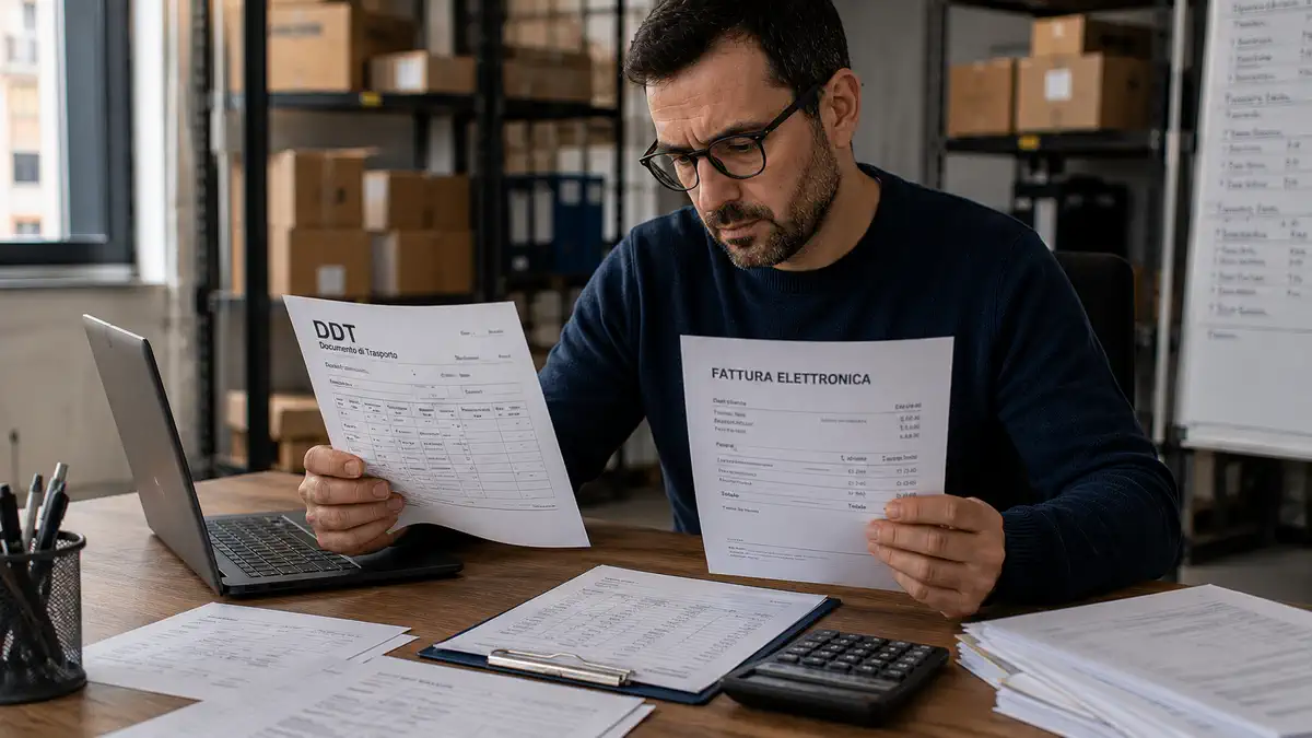DDT и invoice в Италии при перевозке товара