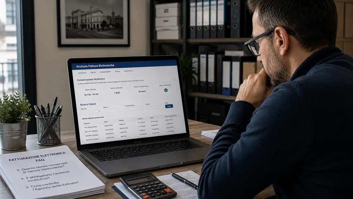 Хранение invoice в Италии и электронный архив SDI