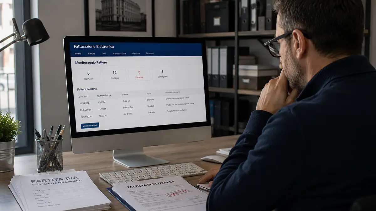 SDI отклонил invoice в Италии