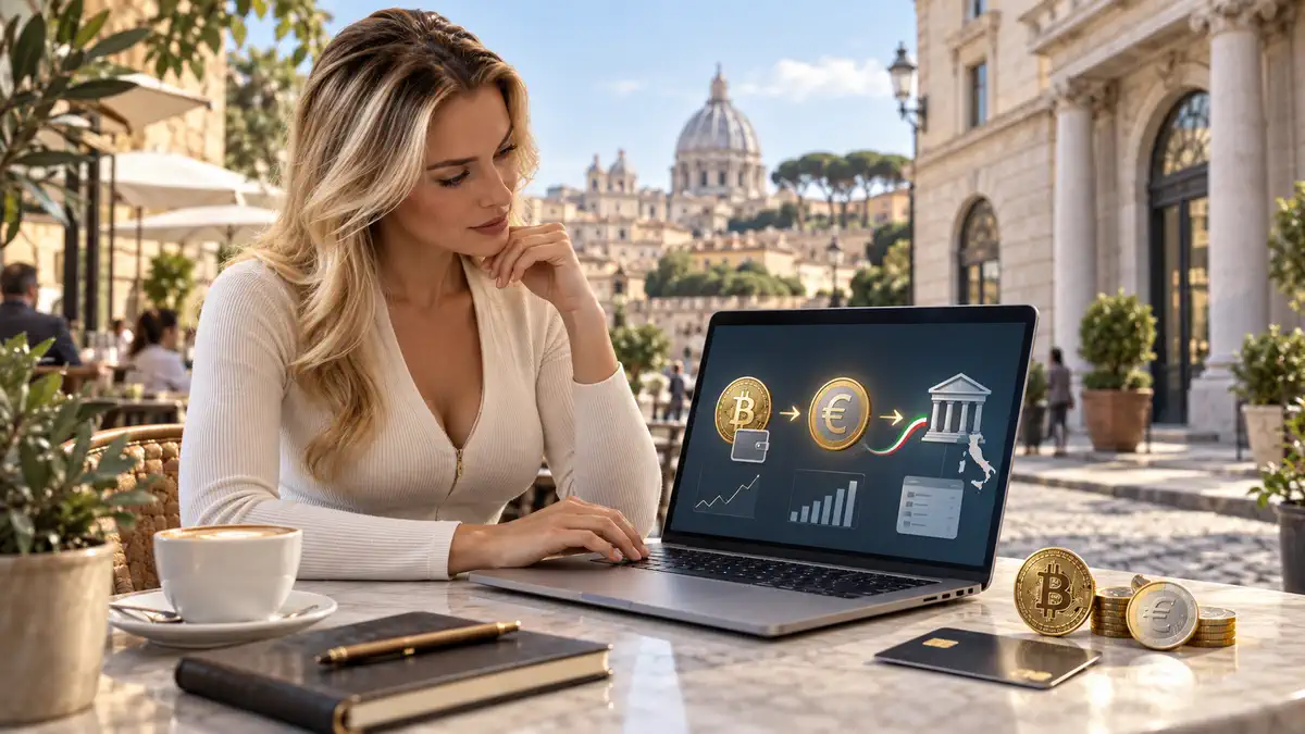 Криптовалюта в Италии: Bitcoin, евро, банки, налоги и регулирование MiCA