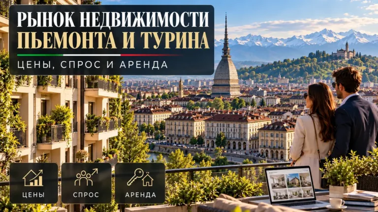 Рынок недвижимости Пьемонта и Турина: цены, спрос и аренда