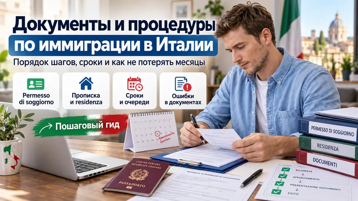 Документы и процедуры по иммиграции в Италии: порядок шагов, сроки и типовые ошибки