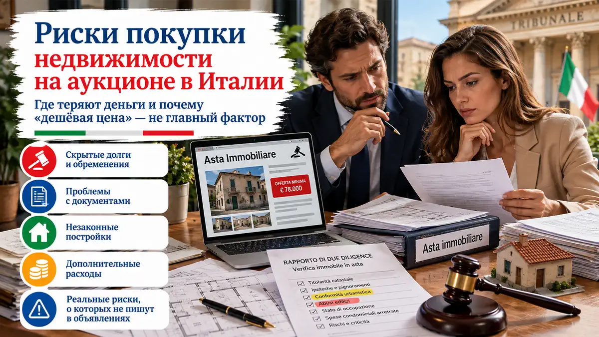 Проверка документов перед покупкой недвижимости на аукционе в Италии