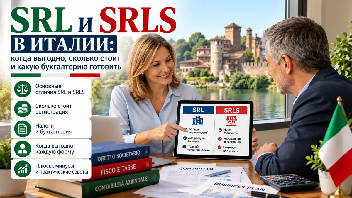 SRL и SRLS в Италии: компания, расходы, бухгалтерия и структура бизнеса